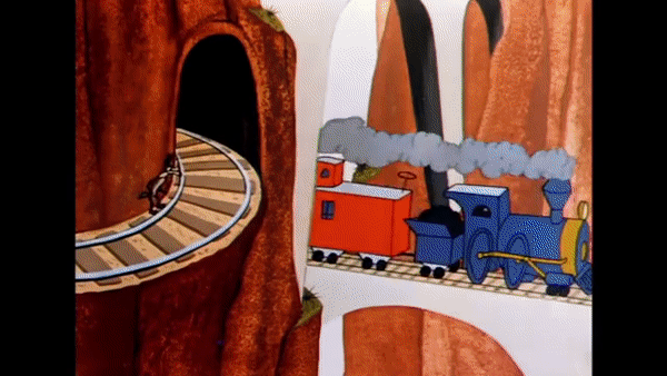 Coyote Train GIF
